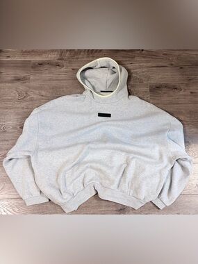 Authentic Fear Of God Essentials Gray Hoodie Sweater Size 2XL XXL